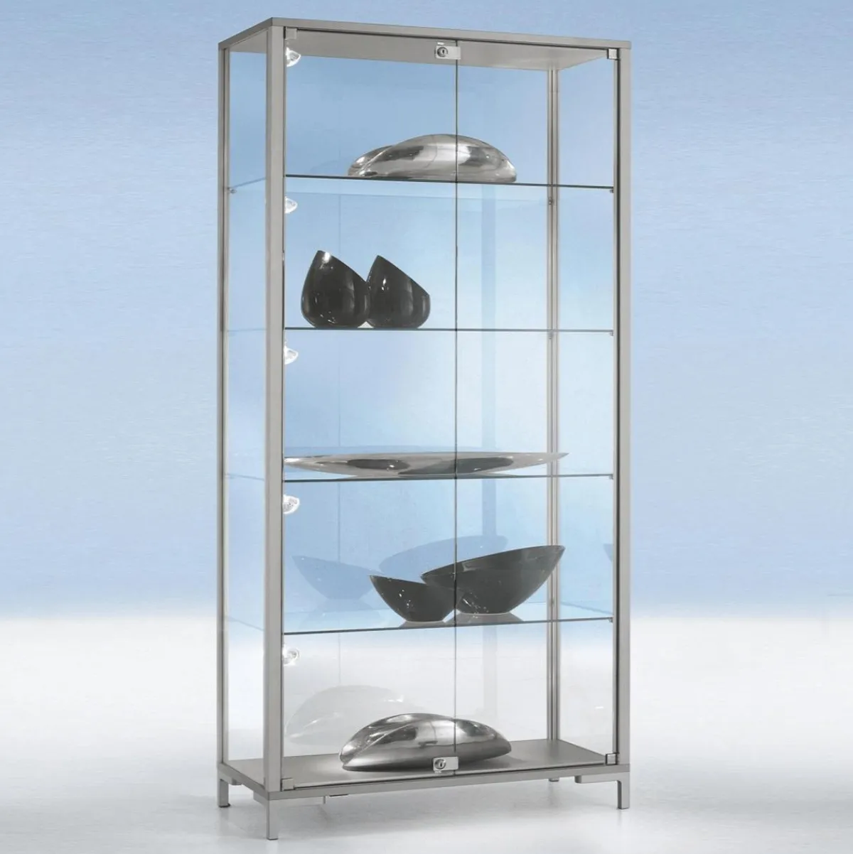 Vitrine Avec éclairage 186 X 100 X 40 Cm-DecoWoerner Online