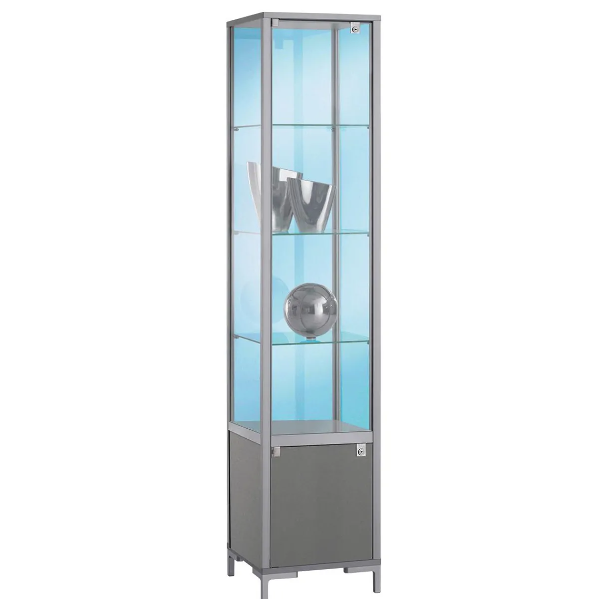 Vitrine Avec Compartiment De Rangement 186 X 40 X 40 Cm-DecoWoerner Best
