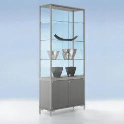 Vitrine Avec Rangement Et Lumière 186x 80cm-DecoWoerner Online