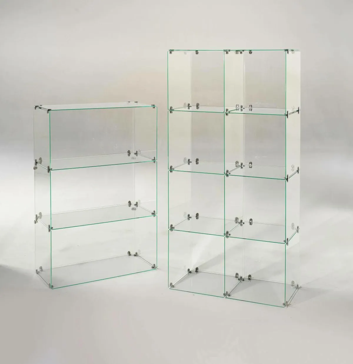 Vitrine En Verre Cube à Monter Soi-même, Avec Panneaux Arrières Haut. 165 Cm-DecoWoerner Sale