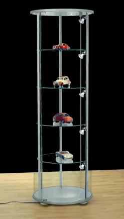 Vitrine Ronde, Haut. 180 Cm-DecoWoerner Best