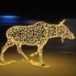 XXL LED Chaudes Vache D'élan Pour L'extérieur 305 Cm-DecoWoerner Online