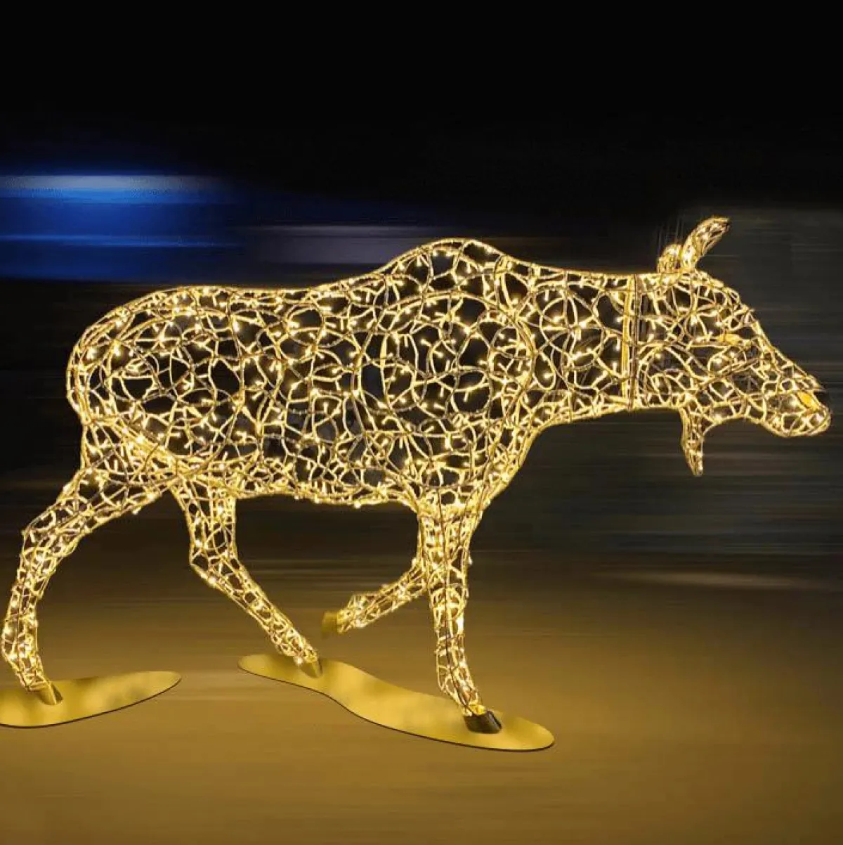 XXL LED Chaudes Vache D'élan Pour L'extérieur 305 Cm-DecoWoerner Online